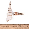 Electroplate Natural Spiral Shell Big Pendants SSHEL-Q100-26KCG-3
