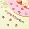18Pcs 18 Colors Printed Resin Beads RESI-CJ0004-64-6