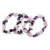 Chips Gemstone Beaded Stretch Bracelets BJEW-JB01824-04-2
