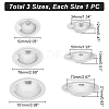 Unicraftale 3Pcs 3 Style 304 Stainless Steel Sink Strainer TOOL-UN0001-15-5