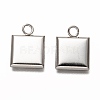 Non-Tarnish 304 Stainless Steel Pendant Cabochon Settings STAS-I176-07P-2