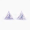 Cubic Zirconia Pointed Back Cabochons ZIRC-WH0001-A06-1