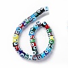 Handmade Evil Eye Lampwork Beads Strands LAMP-F024-01A-4