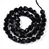 Natural Obsidian Beads Strands G-T139-8mm-50-2