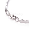 304 Stainless Steel Choker Necklaces and Bangles Jewelry Sets SJEW-L144-A02-P-6