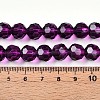 Baking Paint Transparent Glass Beads Strands DGLA-A035-T10mm-A09-5