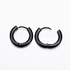 304 Stainless Steel Huggie Hoop Earrings EJEW-F111-16mm-B-2