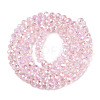 Electroplate Glass Beads Strands X-EGLA-A044-T4mm-B10-2