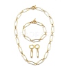 Safety Pin Chain Jewelry Sets SJEW-JS01115-1