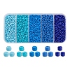 1900Pcs 5 Colors Baking Paint Glass Seed Beads SEED-YW0001-76C-1