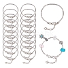 Brass European Style Bracelet Making MAK-SC0001-09-1