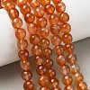 Dyed & Heated Natural Agate Beads Strands G-P539-D01-10-5
