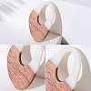 Transparent Resin & Opaque Resin & Walnut Wood Pendants RESI-SZ0001-09-3