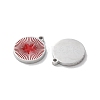 304 Stainless Steel Enamel Charms STAS-M102-23P-02-2