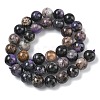 Natural Charoite Beads Strands G-C270-O03-10-3