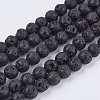 Natural Lava Rock Bead Strands LS-G-R193-18-6mm-1