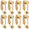 20Pcs 304 Stainless Steel Clip-on Earring Converters Findings STAS-SC0021-49-1