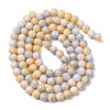 Baking Paint Glass Beads Strands DGLA-N003-8mm-C01-10