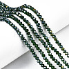 Electroplate Glass Beads Strands EGLA-A034-T4mm-B28-1