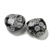 Natural Snowflake Obsidian Beads G-P531-A05-01-2