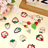 42Pcs 7 Styles Iron & Enamel Snap Hair Clips PHAR-SC0001-003-7