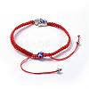 Adjustable Nylon Thread Braided Bead Bracelets BJEW-JB04459-01-3