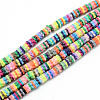 Polymer Clay Bead Strands X-CLAY-T001-A06-2