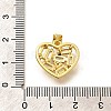 Rack Plating Brass Micro Pave Cubic Zirconia Pendants KK-L226-001G-04-3
