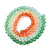 Gradient Color Baking Paint Glass Bead Strands LS-DGLA-A039-T6mm-A013-2