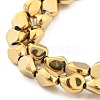 Full Plated Electroplate Glass Beads Strands X-EGLA-G037-04A-FP05-3