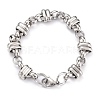 304 Stainless Steel Link Chain Bracelets BJEW-Z011-01P-1