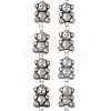 Electroplated Natural Pyrite Beads Strands G-Q187-02C-1
