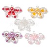 Seed Beads & Glass Pearl Beaded Charms PALLOY-MZ00336-1