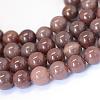 Natural Purple Aventurine Round Bead Strands G-E334-10mm-21-1