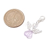 Heart Angel Acrylic Pendant Decorations HJEW-JM02538-02-2