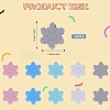 20Pcs 5 Colors Snowflake Food Grade Eco-Friendly Silicone Beads SIL-SZ0001-21-2