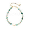 Natural Banded Agate Beaded Bracelets BJEW-JB12752-03-2