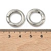 Tarnish Resistant Ring Smooth 304 Stainless Steel Spring Gate Rings STAS-E073-06-A-2