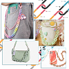   5Pcs 5 Colors Acrylic Imitation Jelly Curb Chain Link Purse Chains FIND-PH0017-48-6