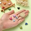 12 Sets 12 Colors Spray Painted Alloy Magnetic Clasps PALLOY-CJ0002-31-4
