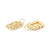 Rack Plating Brass Micro Pave Cubic Zirconia Pendants ZIRC-I057-03G-2