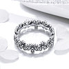 Thailand 925 Sterling Silver  Finger Rings RJEW-FF0008-011AS-18mm-4