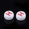 Initial Acrylic Beads X-OACR-E001-20H-2
