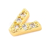 Rack Plating Brass Micro Pave Cubic Zirconia Cabochons KK-F874-04G-V-2