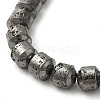 Electroplated Natural Lava Rock Beads Strands G-L606-B02-01B-2