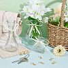 24Pcs Alloy Enamel & Iron Braiding Hair Pendants Decoration Clips OHAR-AB00008-4