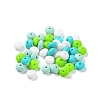 Rondelle Food Grade Eco-Friendly Silicone Focal Beads SIL-F003-07E-1