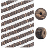 6 Strands Natural Coconut Shell Rondelle Bead Strands COCB-SC0001-02C-6