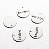 Non-Tarnish Spray Painted 201 Stainless Steel Charms LS-STAS-I051-A03-1