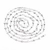 Non-Tarnish 201 Stainless Steel Star & Oval Link Chains STAS-N092-107-2